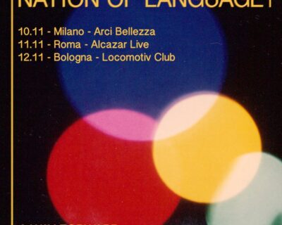 Update concerti: Nation Of Language, Soft Moon, Cass McCombs, Low Roar, Patti Smith